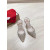Christian Louboutin Ivory Fabric Crystal‑Embellished 100mm Pointed‑Toe Slingback Stiletto Heel Pumps