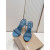 Christian Louboutin Blue Patent Leather 100mm Stiletto Heel Slingback Sandals