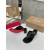 Christian Louboutin Black Croc‑embossed Leather 55mm Block Heel Mule Sandal
