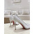 Christian Louboutin White Mesh 80mm Apostropha Crystal‑Embellished Pointed Toe Heel Pumps