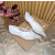 Christian Louboutin White Mesh Pearl Crystal‑Embellished Pointed‑Toe Flat Pumps