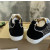 Christian Louboutin Denim Mixed‑Media Crystal Spike Low‑Top Sneakers