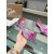 Christian Louboutin Purple Transparent PVC Pink Bow Crystal Pointed‑Toe Flat Pumps