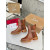 Christian Louboutin Brown Leather Buckle‑Strap Lug‑Sole Chelsea Ankle Boots