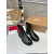 Christian Louboutin Black Smooth Leather Lug‑Sole Chelsea Ankle Boots