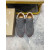 Christian Louboutin Grey Suede Red Zigzag Sole Low‑Top Sneakers