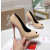 Christian Louboutin Lady Z 120 Nude Patent Peep‑Toe Platform Stiletto Heel Pumps
