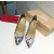Christian Louboutin Monochrome Letter‑Print Pointed Toe 100mm Stiletto heel Pumps
