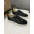 Christian Louboutin Black Suede Silver‑Glitter Floral Crystal‑Toe Low‑Top Sneakers