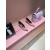 Christian Louboutin Pink Patent 55mm Metal‑Tip Pointed Toe Kitten Heel Pumps