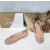 Christian Louboutin Nude Mesh Crystal‑Embellished Split‑Toe Ballet Flats