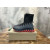 Christian Louboutin Black Knit Sock‑Style Shark‑Tooth Sole High‑Top Sneaker Boots