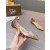 Christian Louboutin Clear PVC Golden Crystal‑Stud Pointed Toe Flat Pumps