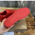 Christian Louboutin Red Perforated Leather Red‑Spiked Low‑Top Sneakers