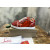 Christian Louboutin Red Metallic Patent Spike‑Toe Low‑Top Sneakers