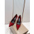 Christian Louboutin Red Patent Leather 100mm Stiletto Heel Pointed‑Toe Pumps