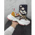 Christian Louboutin Multicolor Bubble‑Sole Lace‑Up Chunky Sneakers Red Lining