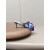 Christian Louboutin Blue Watercolor‑Print Satin Bow Mule Kitten Heel Sandals 55mm heel