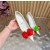 Christian Louboutin Off‑White Satin Multicolor Fabric Flower 100mm Stiletto Heel Pumps