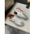Christian Louboutin White Leather Suede Red Zigzag Sole Low‑Top Sneakers