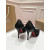 Christian Louboutin Black Mesh Crystal 85mm Stiletto Heel Follies Strass Pumps