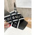 Christian Louboutin Black Woven Flat Slide Sandals