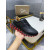 Christian Louboutin Black Leather Red Zigzag Sole Low‑Top Sneakers