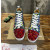 Christian Louboutin Multicolor Spike Jungle‑Print Suede High‑Top Sneakers