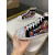 Christian Louboutin Colorful Graffiti Print Silver‑Spiked High‑Top Sneakers