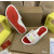 Christian Louboutin White Rainbow‑Logo Spiked Slip‑On Slide Sandals