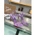 Christian Louboutin Purple Metallic Crystal Embellished Slingback Sandal 100mm heel