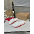 Christian Louboutin White Spiked CL Logo Slide Sandal