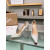 Christian Louboutin Silver Textured Scalloped 100mm heel Pump