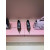 Christian Louboutin Brown Patent Metal‑Tip Pointed Toe Kitten Heel Pumps