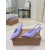 Christian Louboutin Lavender Patent Leather 85mm Pointed‑Toe Slingback Stiletto Heel Pumps