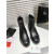Christian Louboutin Black Calf Leather 30mm Cap‑Toe Chelsea Ankle Boots