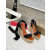 Christian Louboutin Black Textile 120mm heel Wedge Ankle‑Wrap Espadrille Sandal