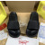 Christian Louboutin Black Spiked Platform Slide Sandals