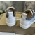 Christian Louboutin Gradient Fabric Spiked Low‑Top Sneakers Silver Metallic Trim