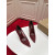 Christian Louboutin Burgundy Mesh Crystal 100mm Stiletto Heel Pumps