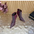 Christian Louboutin Burgundy Mesh Crystal‑Embellished 120mm Pointed‑Toe Stiletto Heel Ankle Boots