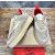 Christian Louboutin Beige Suede Crystal Spiked Platform Low‑Top Sneakers