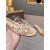 Christian Louboutin Clear Strap Crystal‑Embellished Gold Flat Slide Sandals
