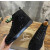 Christian Louboutin Black Suede Full‑Spike High‑Top Sneakers