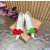 Christian Louboutin Off‑White Satin Multicolor Fabric Flower 100mm Stiletto Heel Pumps