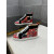 Christian Louboutin Red Graffiti Print High‑Top Sneakers