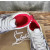 Christian Louboutin White Grey Purple Glitter Studded Low‑Top Sneakers