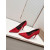 Christian Louboutin Red Glitter Velour 120mm Stiletto Heel So Kate Pumps