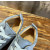 Christian Louboutin Dusty Blue Suede Spiked Low‑Top Men’s Sneakers