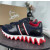 Christian Louboutin Navy‑Black Color‑Block Lace‑Up Sneakers Red Shark‑Tooth Sole